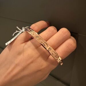 Coach Rose Gold Signature Bracelet